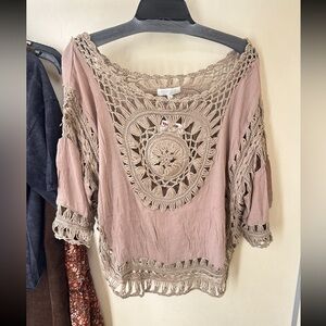 NWT Boho Slouchy Top